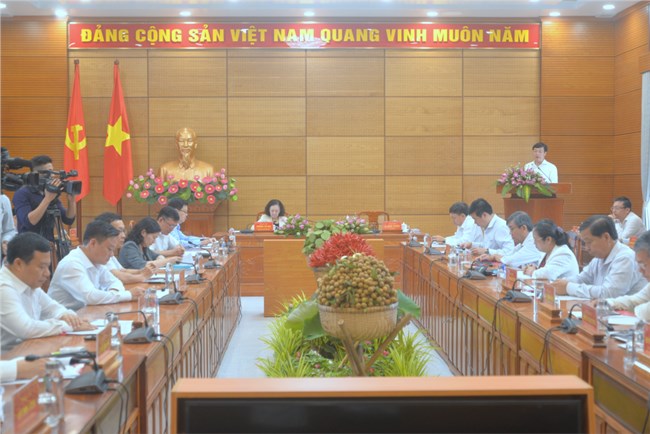 Thường trực Ban Bí thư làm việc với Ban Thường vụ Tỉnh ủy Đồng Tháp (22/7/2023)